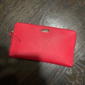 XL Kate Spade Wallet-Red